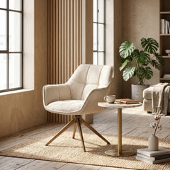 Boston Dining Chair - Beige Chenille
