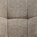 Chaise de salle à manger Boston – Chenille taupe – Pieds en bronze brossé