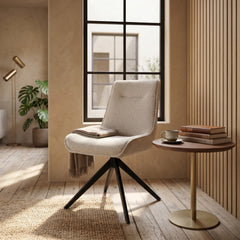 Brutus Dining Chair - Beige Boucle