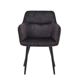 Chaise de salle à manger City - Velours Adore Anthracite