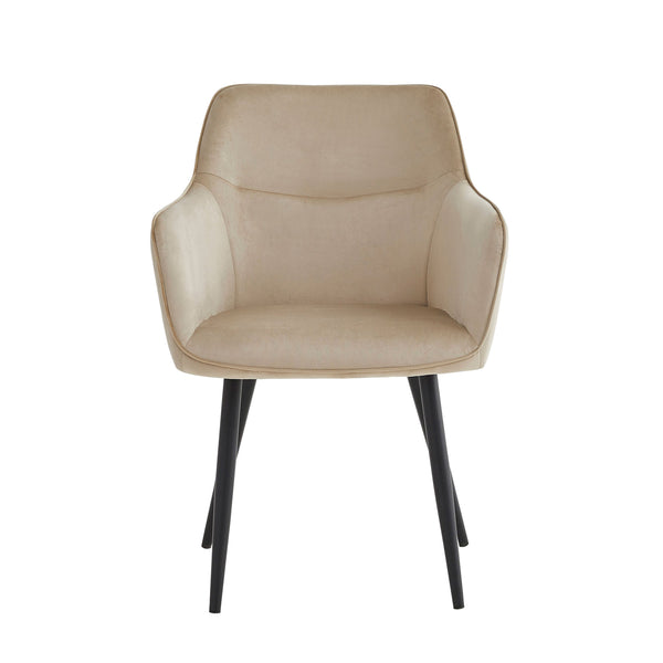City Eetkamerstoel - Beige Velvet