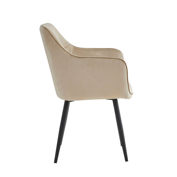 City Eetkamerstoel - Beige Velvet