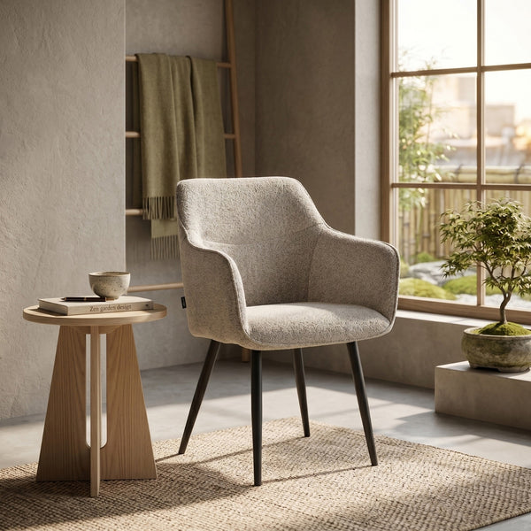 City Dining Chair - Beige Bouclé