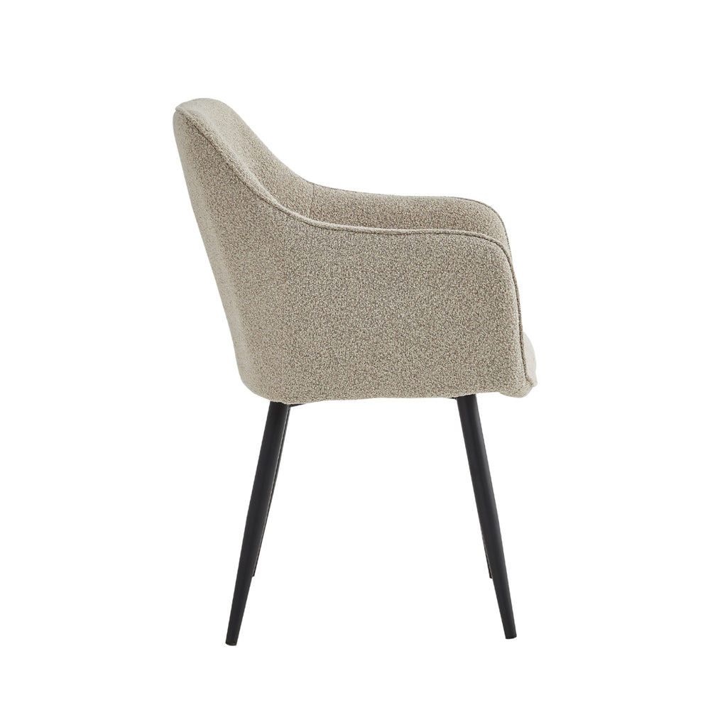 Chaise de salle à manger City - Bouclé beige