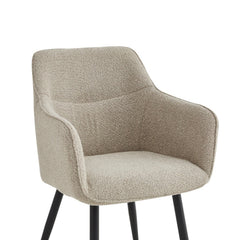 City Eetkamerstoel - Beige Bouclé