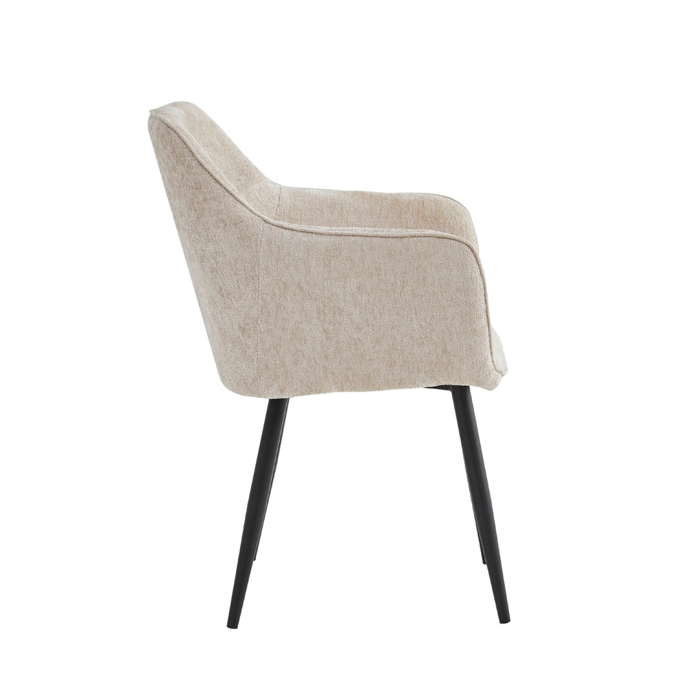City Eetkamerstoel - Beige Chenille