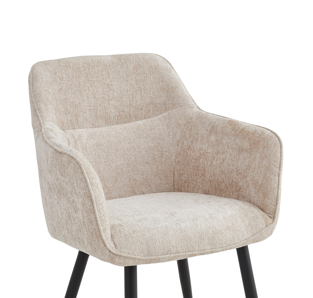 City Eetkamerstoel - Beige Chenille