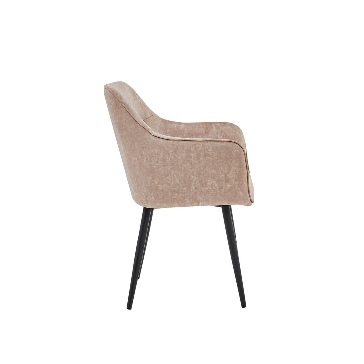 Chaise de salle à manger City - Velours noir