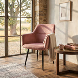 Chaise de salle à manger City - Velours Rose