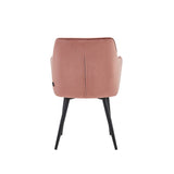 Chaise de salle à manger City - Velours Rose