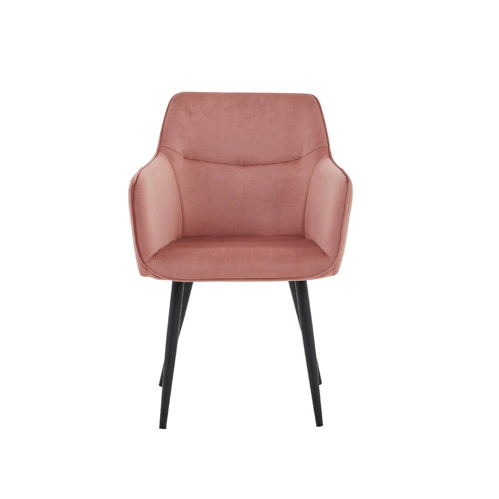 Chaise de salle à manger City - Velours Rose
