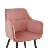 Chaise de salle à manger City - Velours Rose