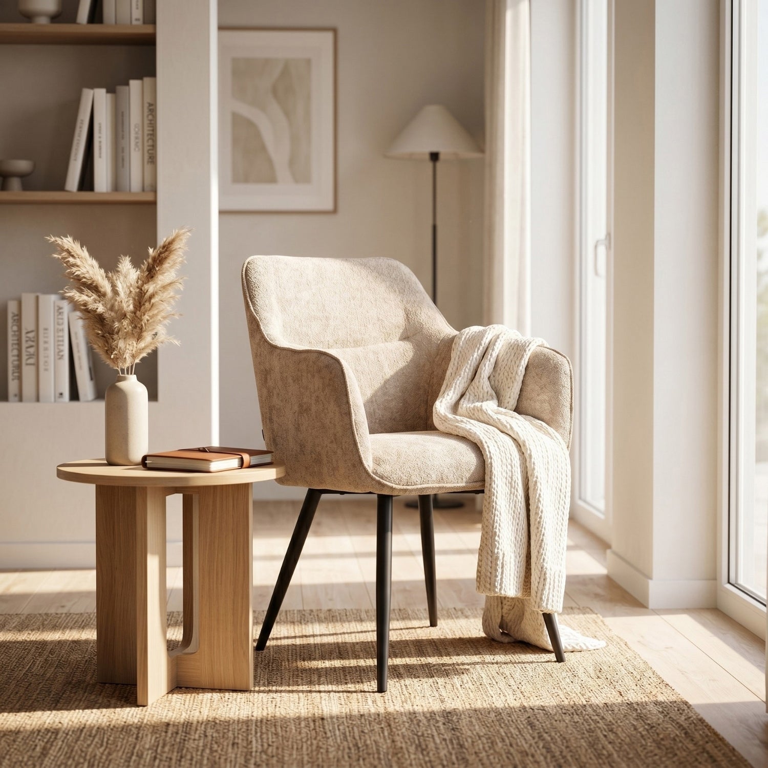 City Eetkamerstoel - Taupe Chenille