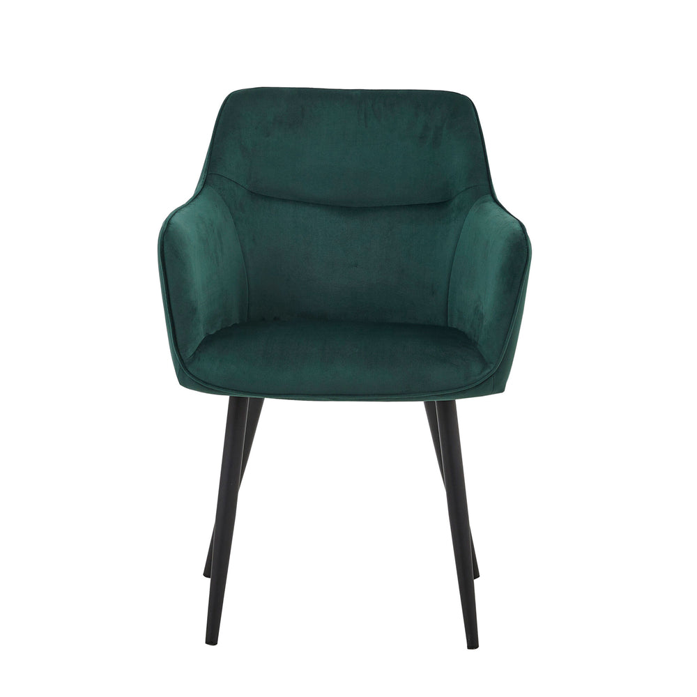 Chaise de salle à manger City - Velours vert