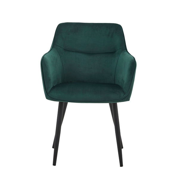 Chaise de salle à manger City - Velours vert