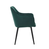 Chaise de salle à manger City - Velours vert