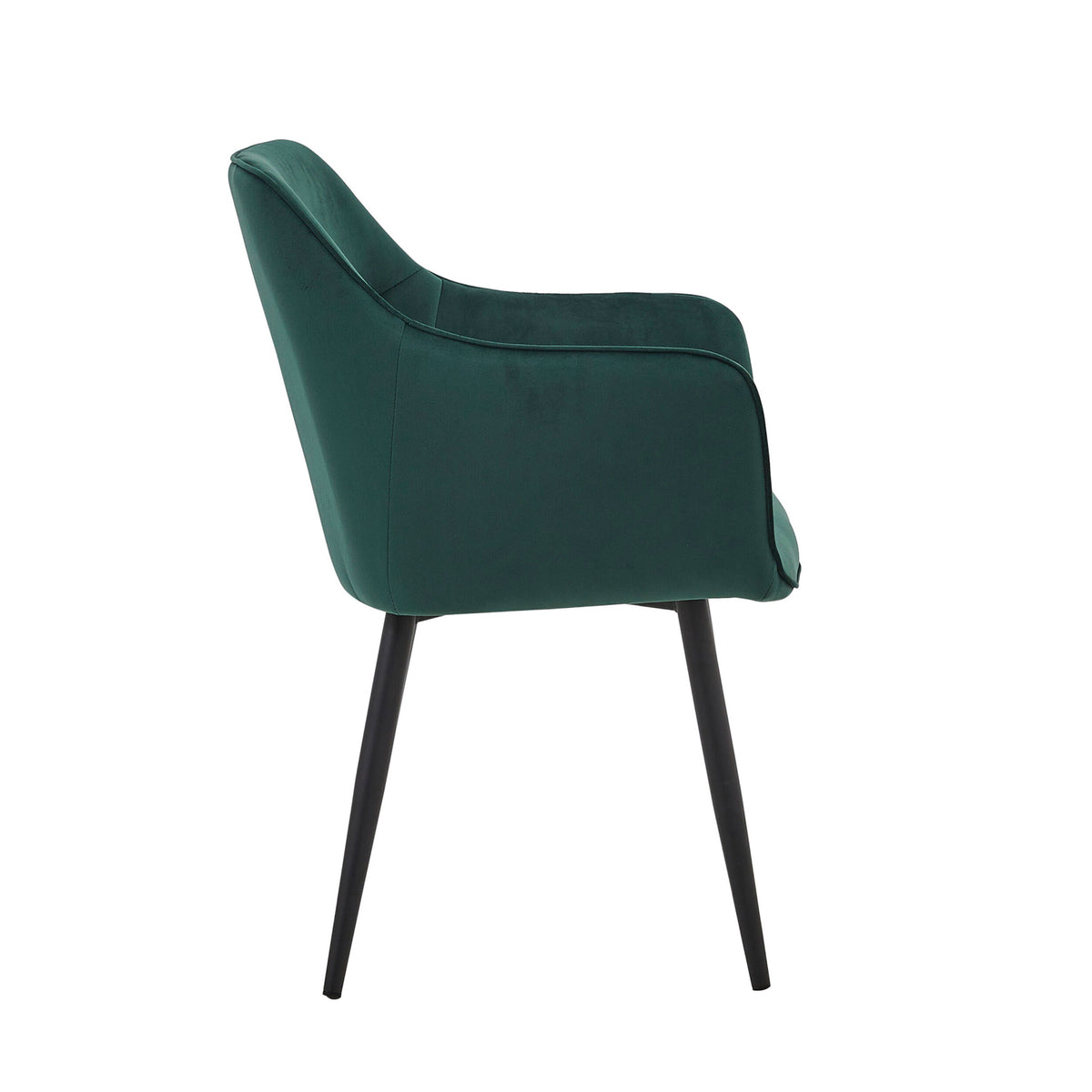 Chaise de salle à manger City - Velours vert