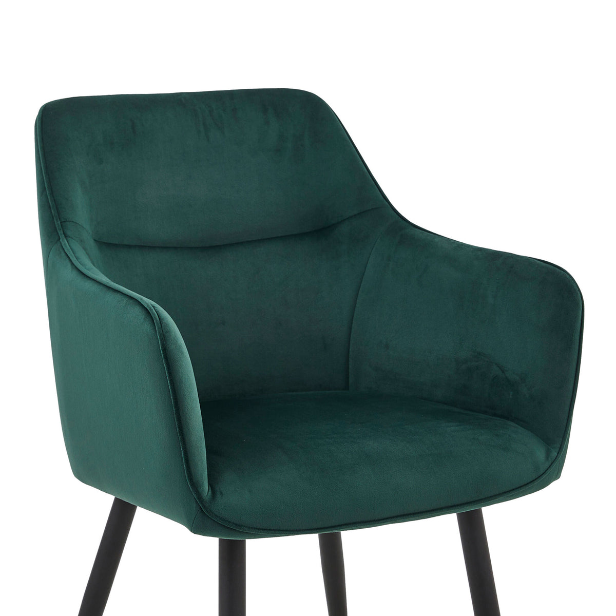 Chaise de salle à manger City - Velours vert