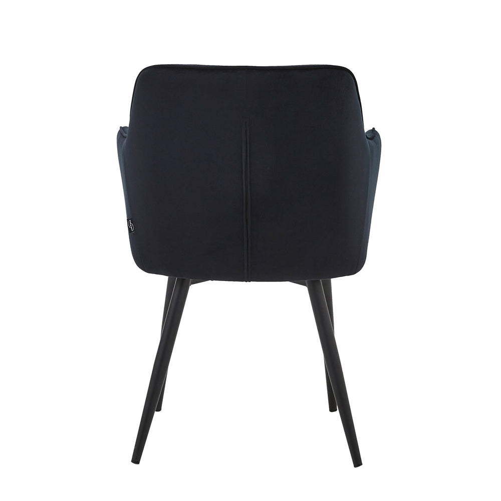 Chaise de salle à manger City - Velours noir