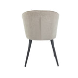 Curve Eetkamerstoel - Beige Bouclé