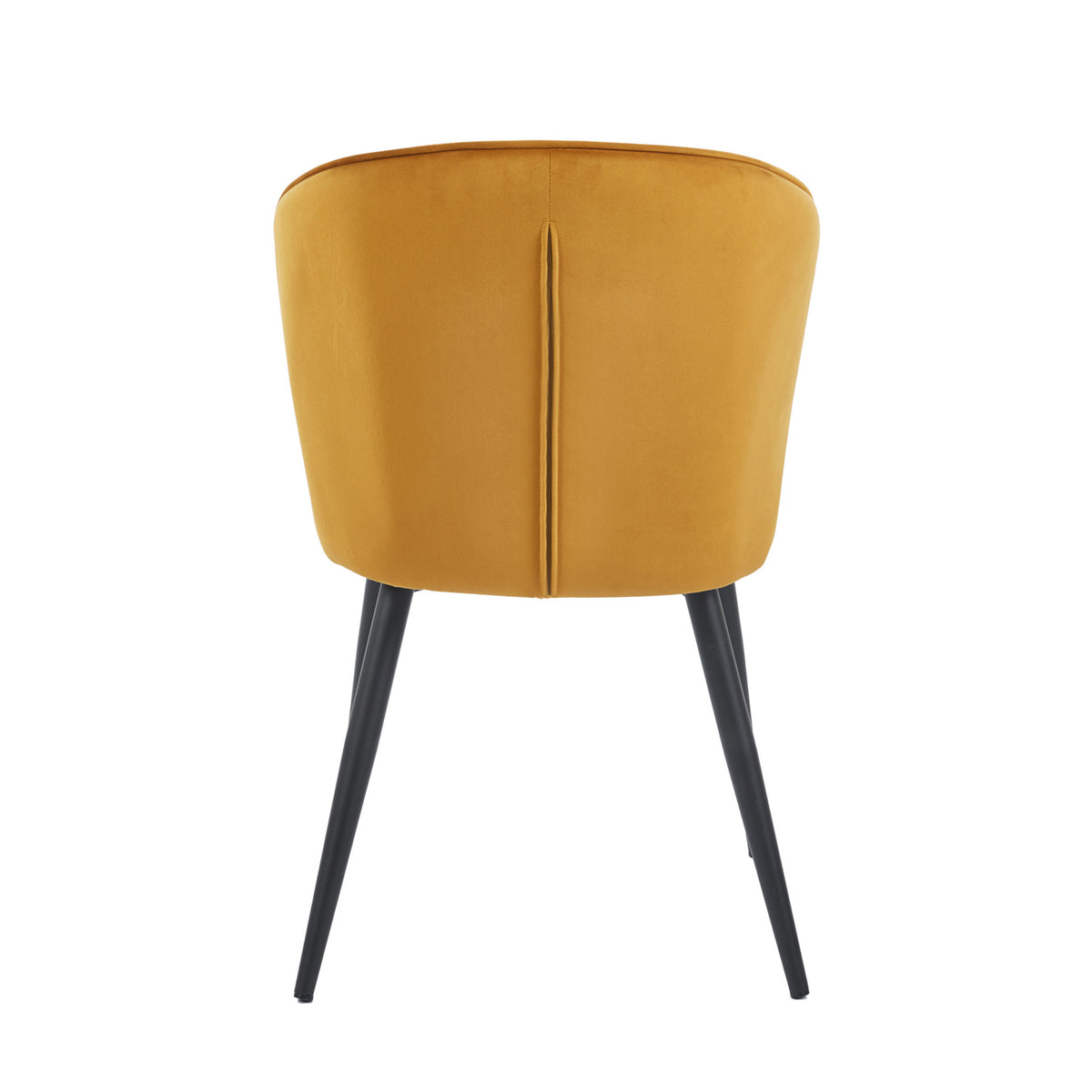 Curve Eetkamerstoel - Okergeel Velvet