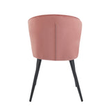 Curve Eetkamerstoel - Roze Velvet