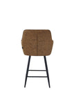 New York Barhocker – Cognacfarbene Mikrofaser