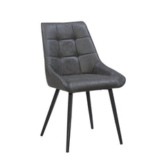 Dansk Eetkamerstoel - Antraciet Microfiber