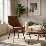 Dansk Eetkamerstoel - Cognac Microvezel