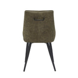 Dansk Eetkamerstoel - Groen Microfiber