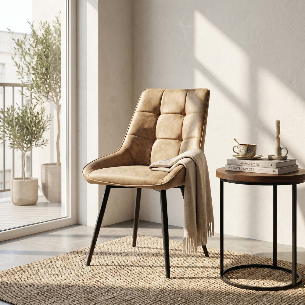 Dansk Eetkamerstoel - Sand Microvezel