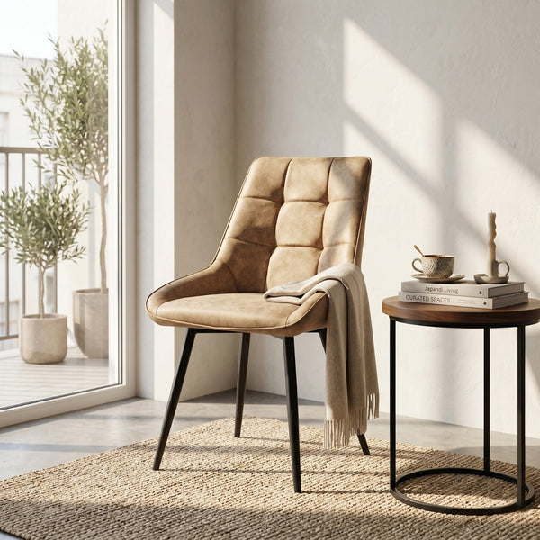Dansk Eetkamerstoel - Sand Microfiber