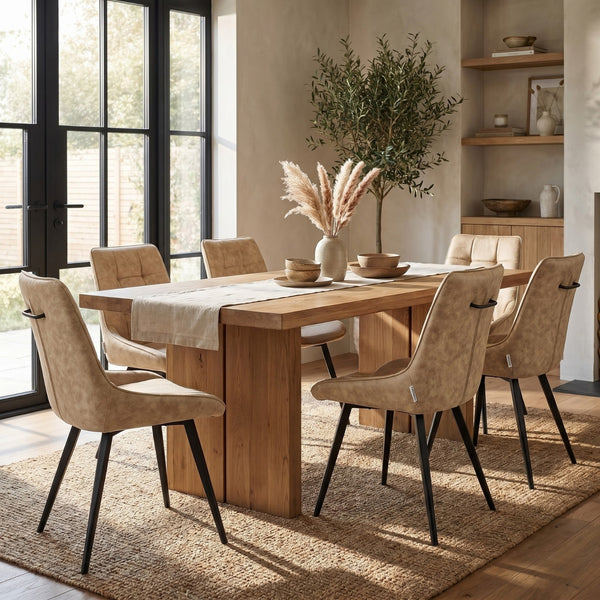 Dansk Eetkamerstoel - Sand Microfiber