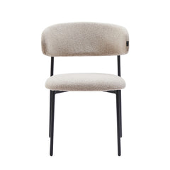 Daria Eetkamerstoel - Beige Boucle - Japandi