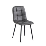 Ela Dining Chair - Anthracite Microfiber
