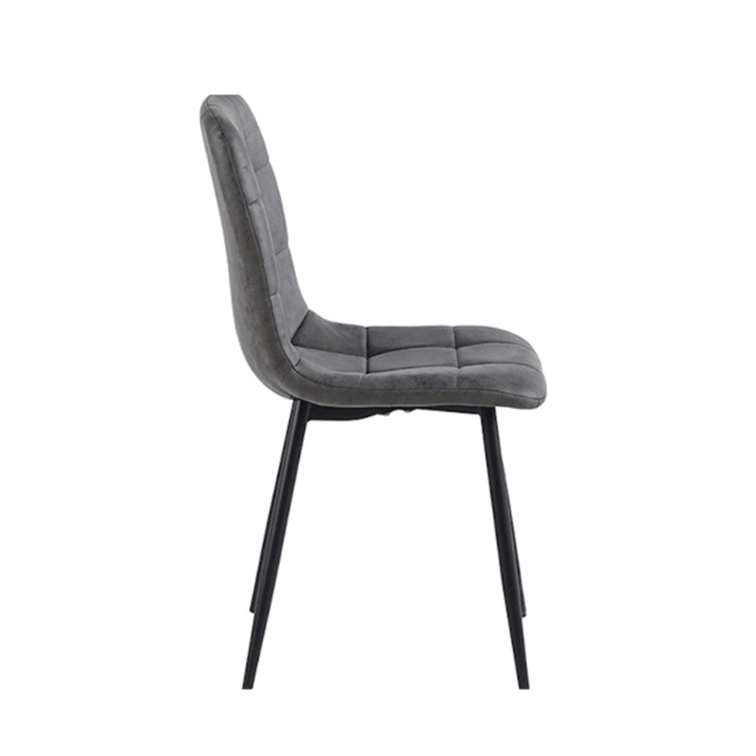 Ela Dining Chair - Anthracite Microfiber