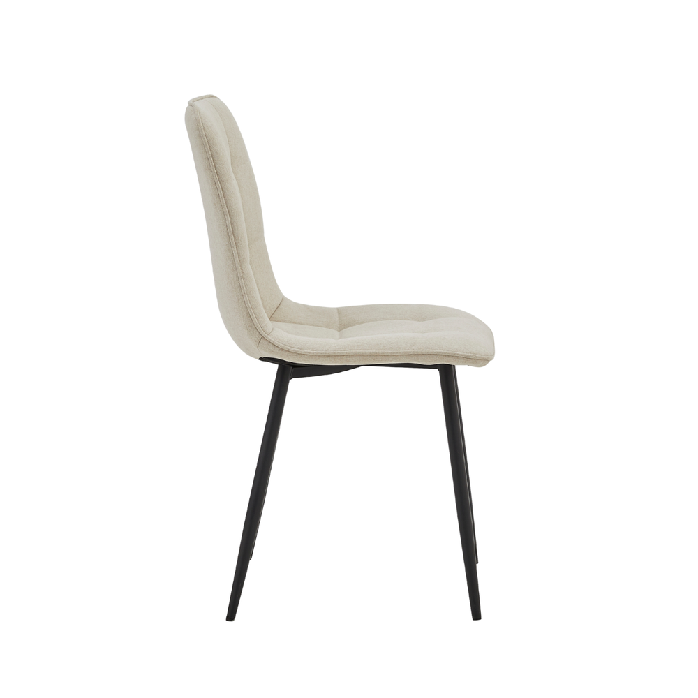 Chaise de salle à manger Ela - Lin beige NEA