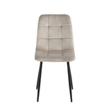 Chaise de salle à manger Ela - Velours beige