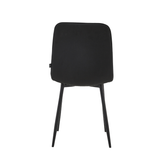 Chaise de salle à manger Ela - Lin noir NEA19