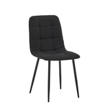 Chaise de salle à manger Ela - Lin noir NEA19