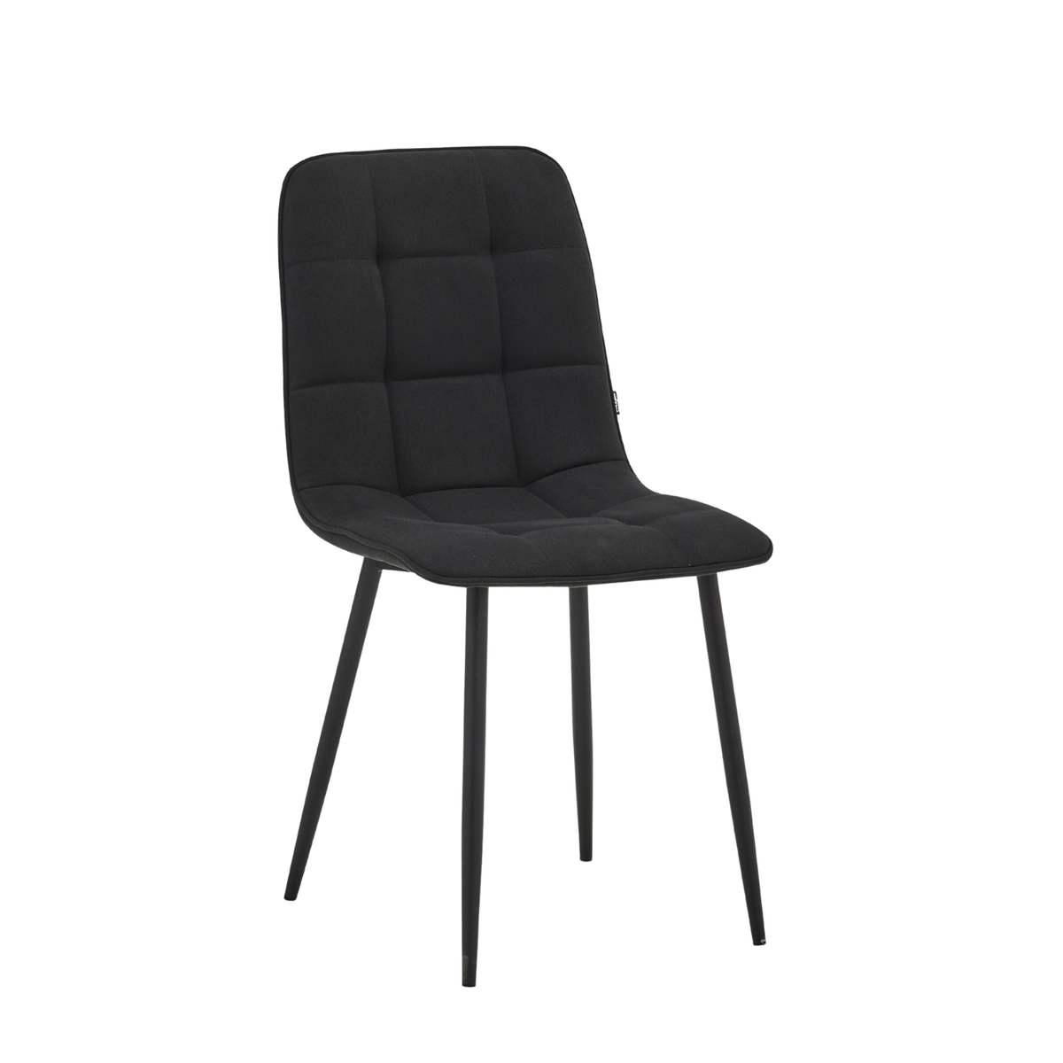Chaise de salle à manger Ela - Lin noir NEA19