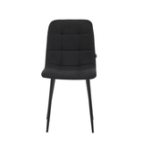 Chaise de salle à manger Ela - Lin noir NEA19