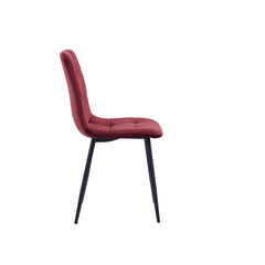 Ela Esszimmerstuhl - Bordeaux Samt