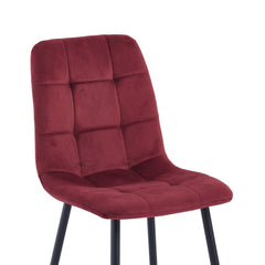 Ela Esszimmerstuhl - Bordeaux Samt