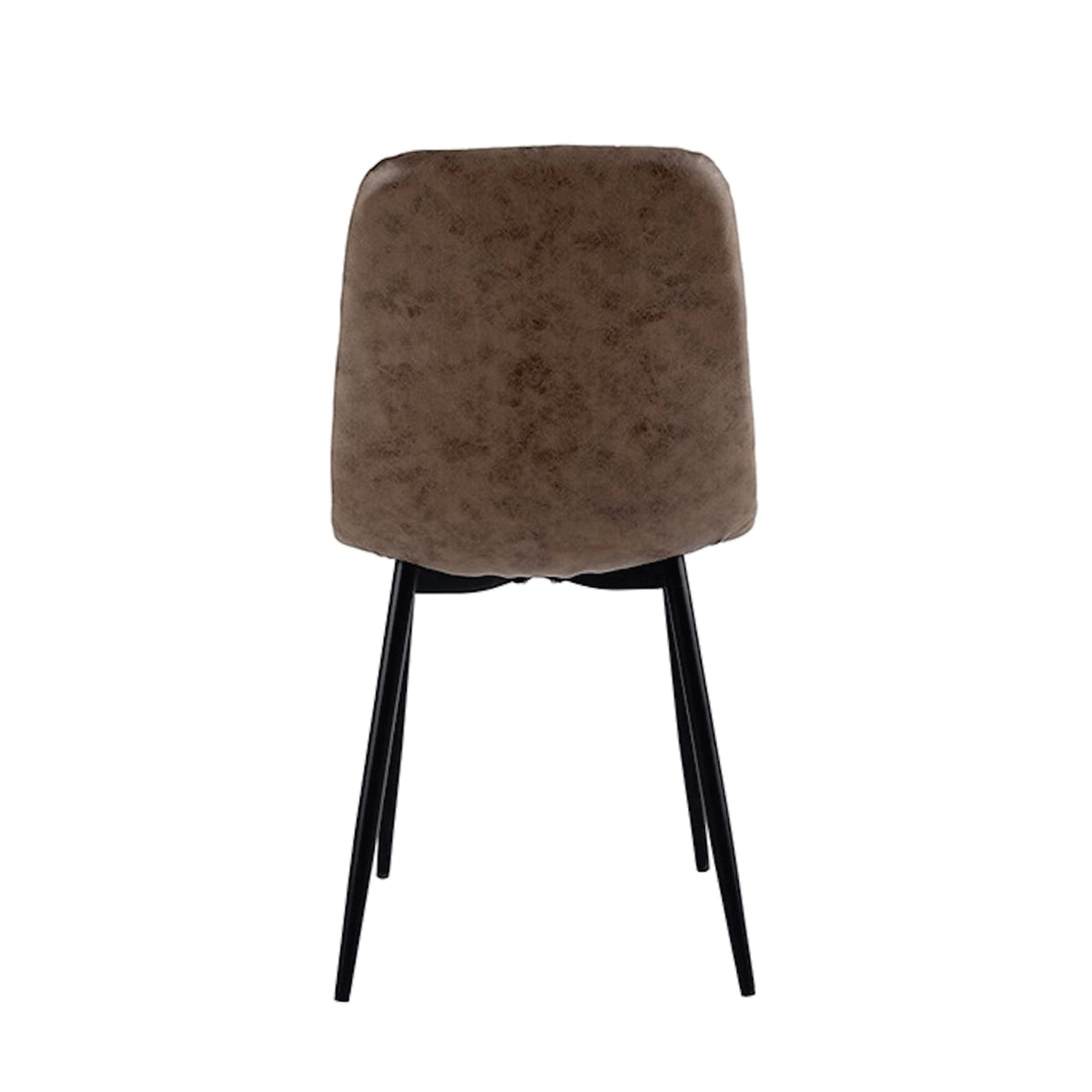 Chaise de salle à manger Ela - Microfibre marron