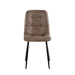 Ela Eetkamerstoel - Bruin Microfiber