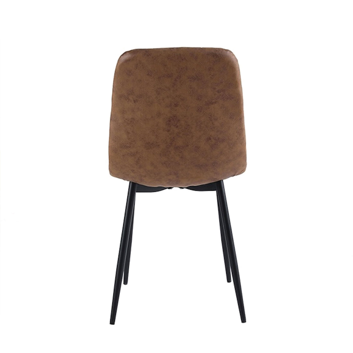 Ela Dining Chair - Cognac Microfiber