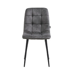 Ela Eetkamerstoel - Antraciet Microfiber