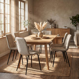 Chaise de salle à manger Ela - Bouclé Beige