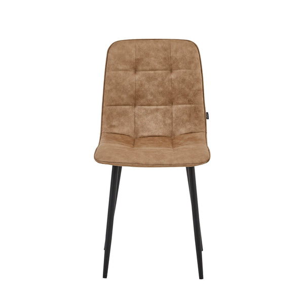 Ela Eetkamerstoel - Beige Microfiber